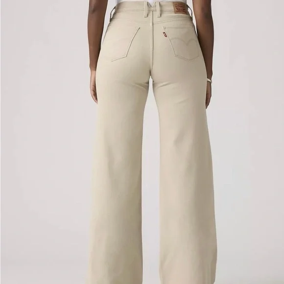 Levi's Wide-Leg Cream Jeans 29x32 - Picture 3 of 3